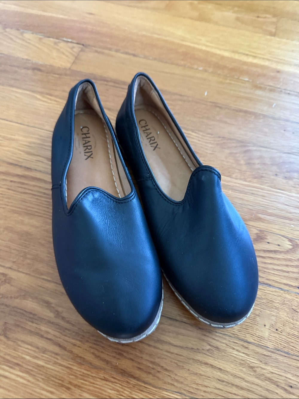 Charix Black Slip on Shoes Size 40